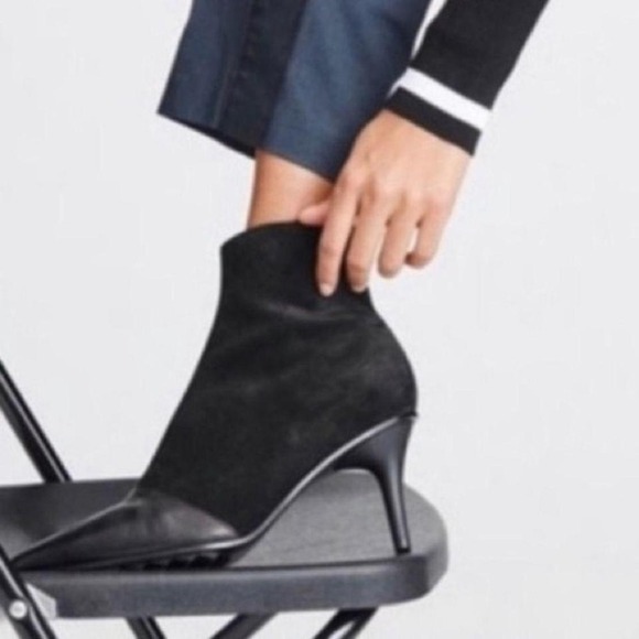 rag & bone Shoes - Rag‎ & Bone Beha Mixed Leather Suede Booties In Black Size 41